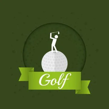 Golf sport game Illustrazione stock