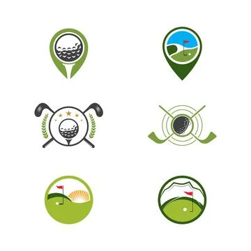 Golf Sport icon Template vector illustration Stock Illustration