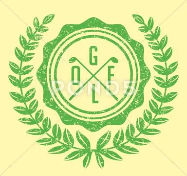 Golf sports equipment vector art Stock Illustration