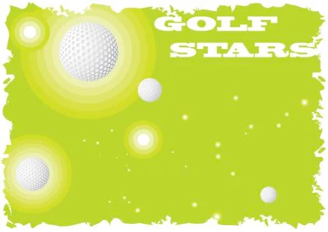 Golf stars Stock Illustration