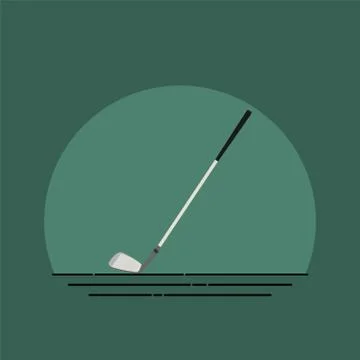 Golf Stick Vector Illustration Stock Illustration
