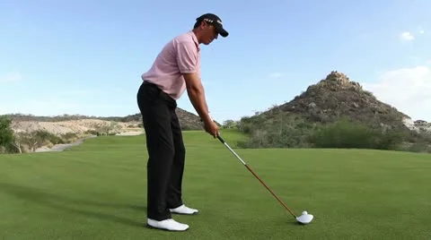 Golf swing driver professional golfer Stock Footage 10577094