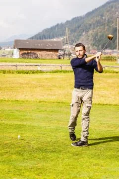 Golf swing expert Stock-Fotos