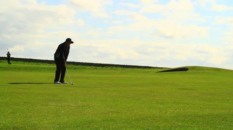 Golf Swing By Golfer Stock-Footage 38360633