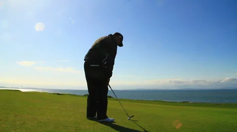 Golf Swing By Golfer Video stock 38360761