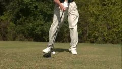 Golf Ball Hit With Drive Super Slow Moti, Stock Video
