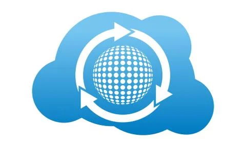 Golf Technology Logo Design Template Vector Stock Illustration