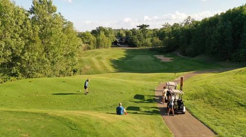 Golf Tee Box Driving Par 3 Stock Photos