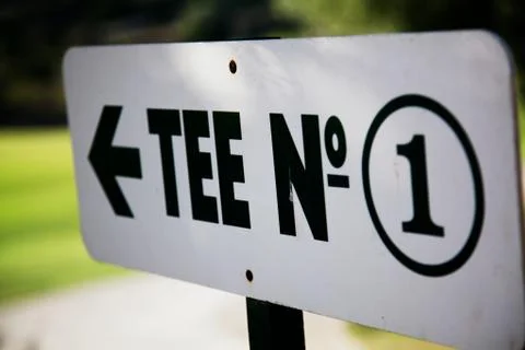Golf tee no 1 Stock Photos