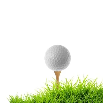 Golf tee off Foto stock
