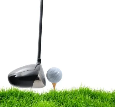 Golf tee off Stock Photos