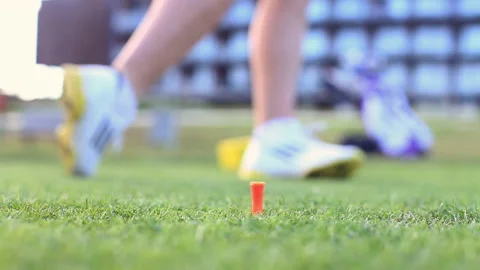 Golf Tee Shot close up Vidéo 233386436