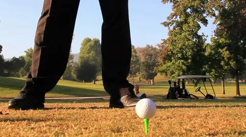 GOLF TEE SHOT Stock Footage 941707