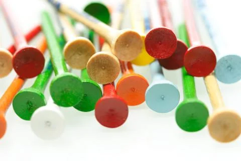 Golf tees Stock Photos