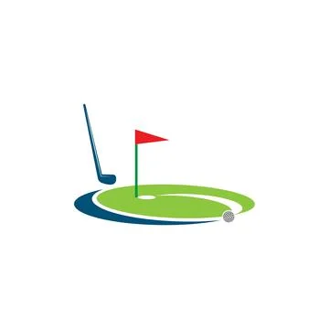 Golf  Template vector illustration icon Illustrazione stock