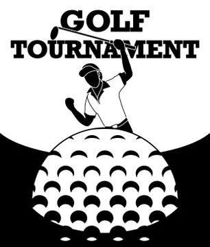 Golf tournament Stock Illustration