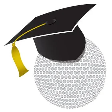 Golf training school illustration design Stock Illustration