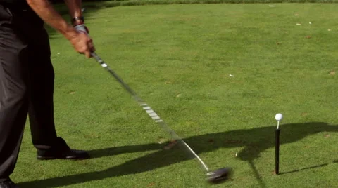Golf Trick Shot Slow Mo Stock Footage 61645253