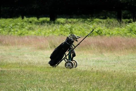 Golf Trolley. Stock Photos