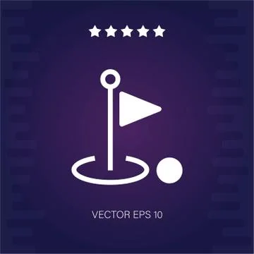 Golf vector icon Stock Illustration