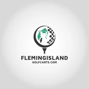 Golf vector logo design template Stock Illustration