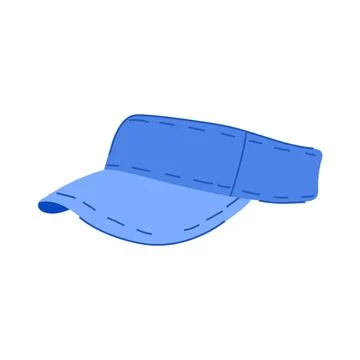 Golf visor cap cartoon vector illustration Stock Illustration