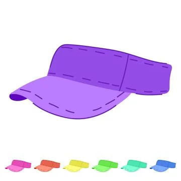 Golf visor cap vector cartoon graphic Stock Illustration