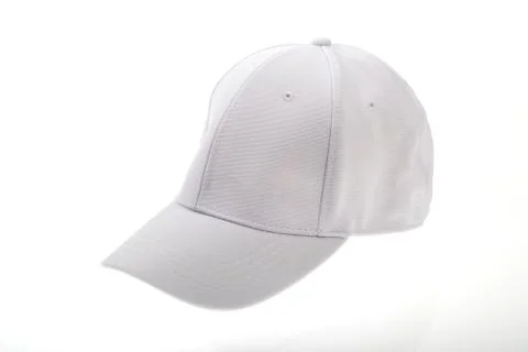 Golf white cap on white background Stock Photos