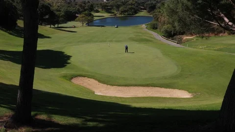 Golf_footagedrone Video stock 108485008