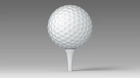 Golfball. Alpha channel. Looping. Video stock 66351976