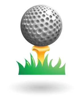 Golfball illustration Stock Illustration