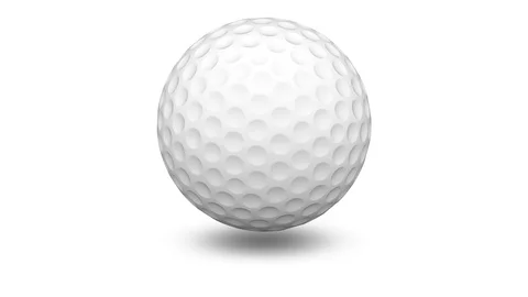 Golfball. Looping footage has 4K resolution. Prores 4444. Stock Footage 104511784