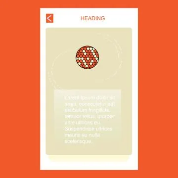 Golfball  mobile vertical banner design design. Vector Stock Illustration