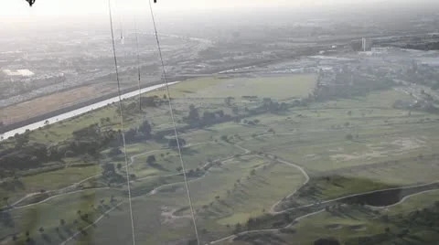 Golfcourse aerial-blimp2 Stock Footage 20474741