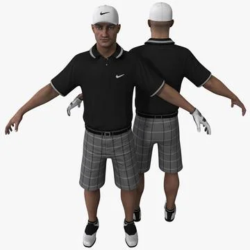 Golfer 3D Model