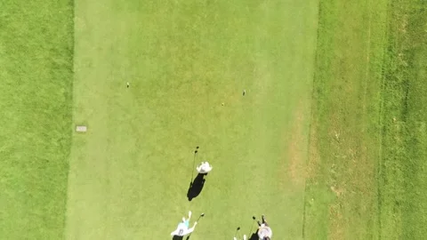 Golfer from above 動画素材 250352168
