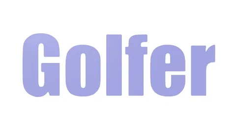 Golfer Animated Word Cloud Isolated Video stock 107213808