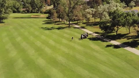 Golfer on course 動画素材 250352169