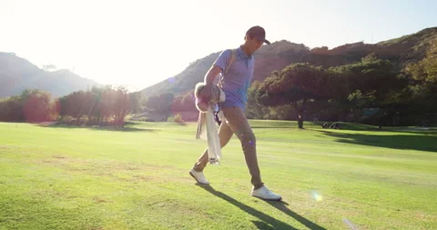 Golfer on Course Stock Footage 262120004