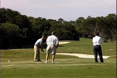 Golfer Drives Vídeo Stock 817820