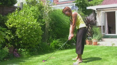 Golfer Stock Footage 78266