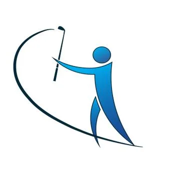 Golfer Stock Illustration