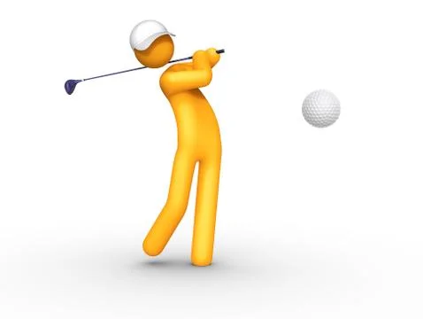 Golfer Illustrazione stock