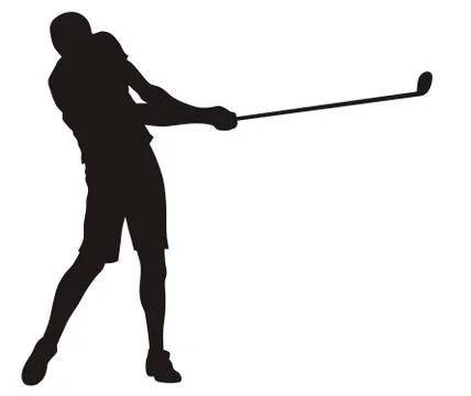 Golfer Stock Illustration