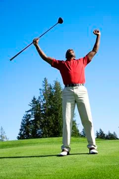 Golfer Foto stock