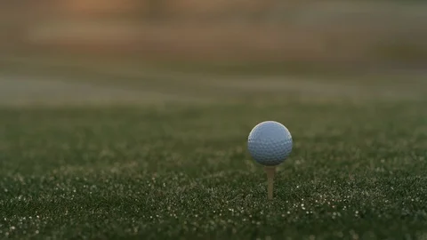 Golfer Pulling Tee and Ball from Grass Stock Footage 108463710