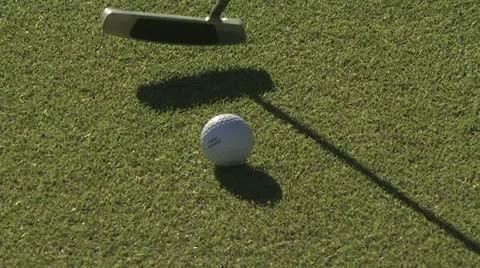 Golfer Putting The Ball Stock-Footage 19150833
