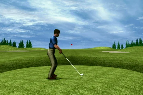 Golfer Sequence NTSC Stockbeeldmateriaal 481173