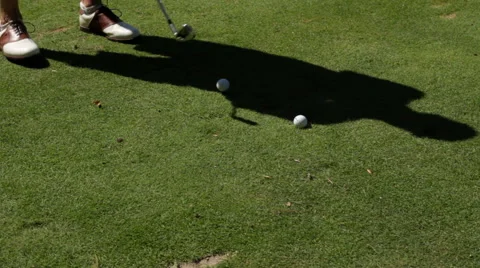 Golfer Shadow Stock Footage 61645151