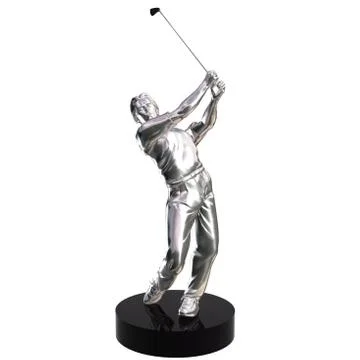 Golfer in Silber Stock Photos